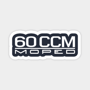 60cc moped emblem (white) Magnet