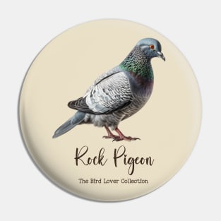 Rock Pigeon - The Bird Lover Collection Pin