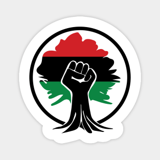 Black Fist, Flag, Rooted, Black Lives Matter, Civil Rights Magnet