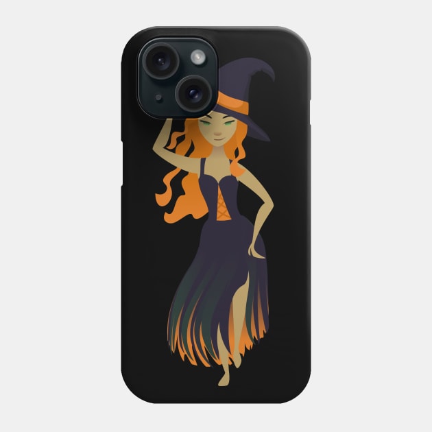 Cute Witch Phone Case by CraftCloud