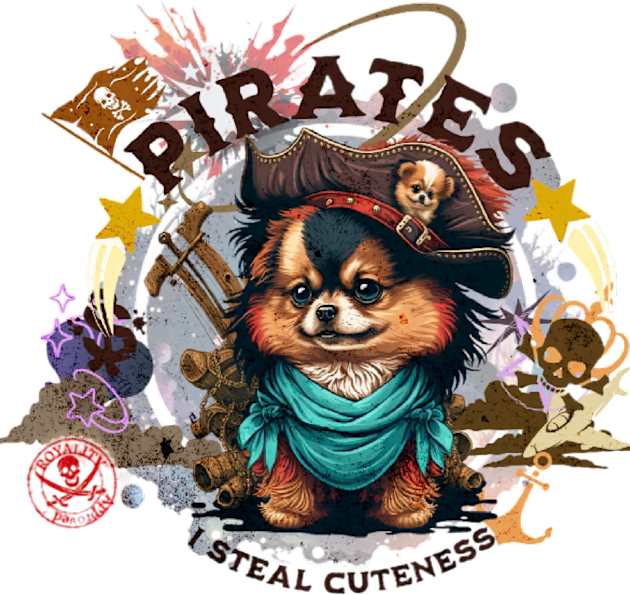 Pirate dog - part-time pet career Kids T-Shirt by Art_dorabox