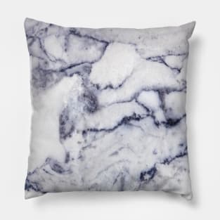 Black & Blue Marble Pillow