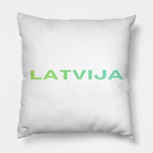 Green ombre latvija latviski - Latvia Pillow