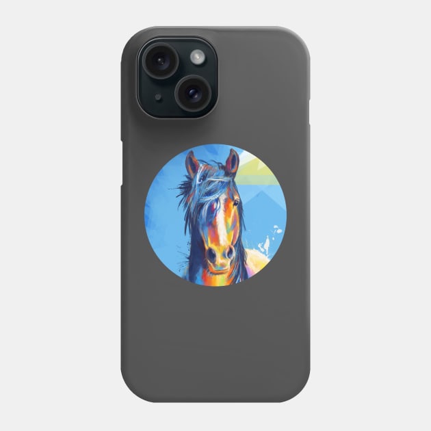 Horse Beauty - Colorful Portrait Phone Case by Flo Art Studio