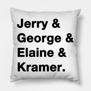 Seinfeld Names Pillow