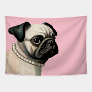 Pug Mom Tapestry