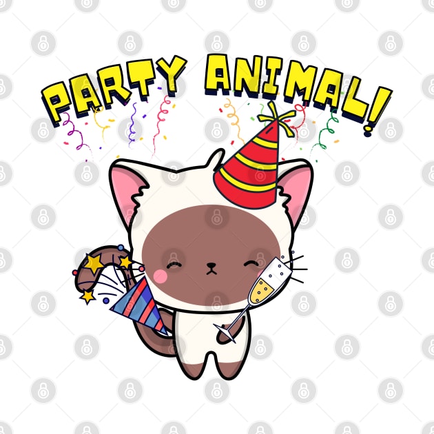 Party Animal White Cat by Pet Station