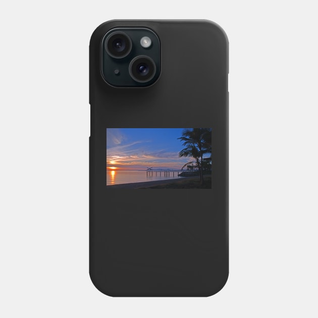 The Strand Jetty Sunrise Phone Case by pops