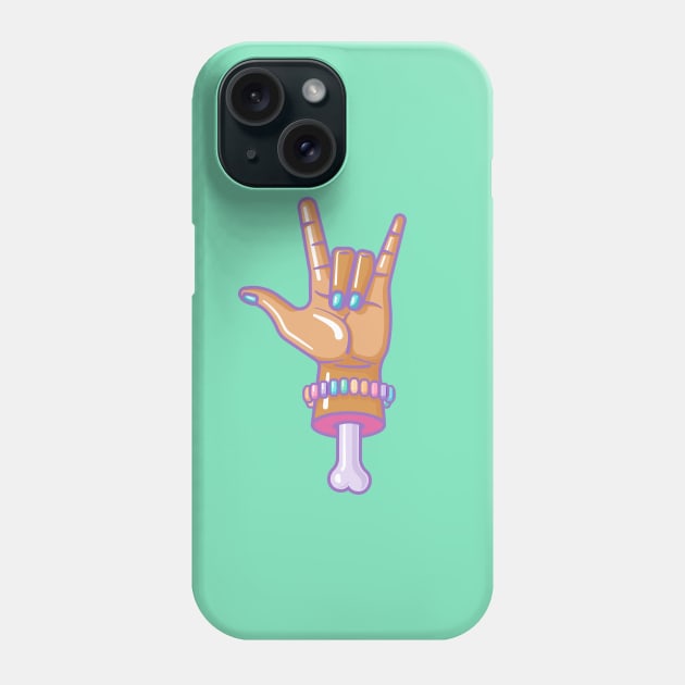 Rock On Sweet Lovers! v2 Phone Case by Sugar & Bones