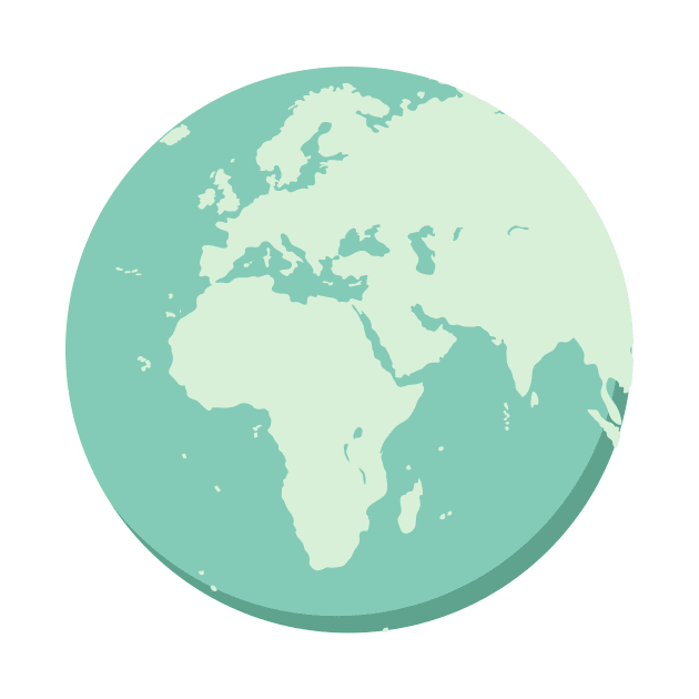 Cute Earth Day Globe by SWON Design