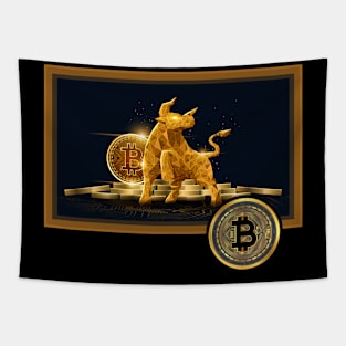 Bitcoin Bull Tapestry