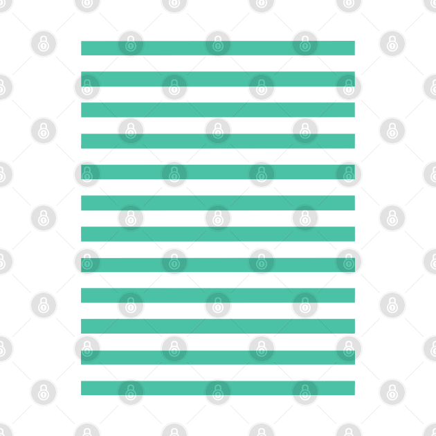 Fresh mint green striped design by craftydesigns