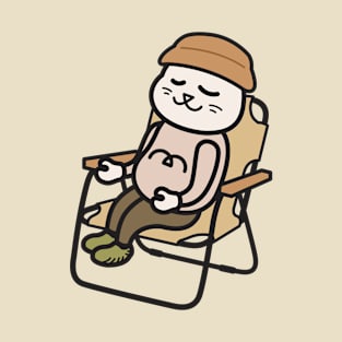 Cat on Chair #003 T-Shirt