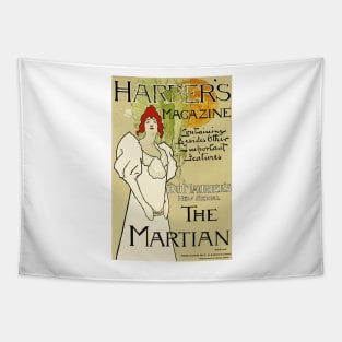 HARPER'S MAGAZINE THE MARTIAN 1897 by Fred Hyland Maitres De L' Affiche Collection Tapestry