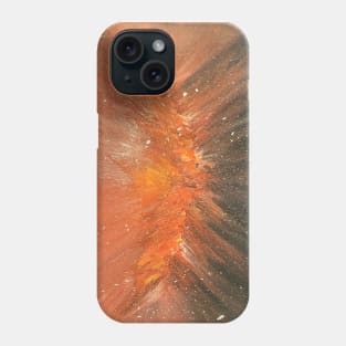 Phoenix rising acrylic abstract artwork Phone Case