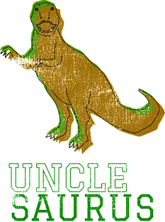 Unclesaurus Uncle Saurus T Rex Green Distressed Design Gift Idea Dinosaur Magnet