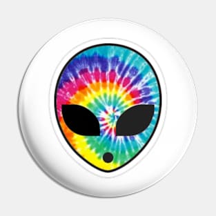 Alien Tie Dye Pin