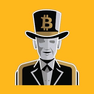 Elegance in Cryptocurrency: The Distinguished Bitcoin Gentleman T-Shirt