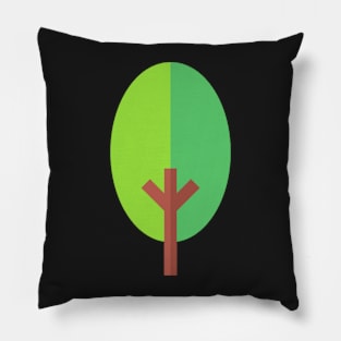 green tree icon Pillow