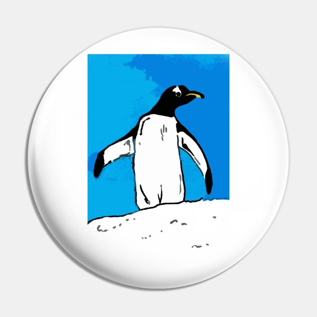 Penguin with blue sky Pin by drknice