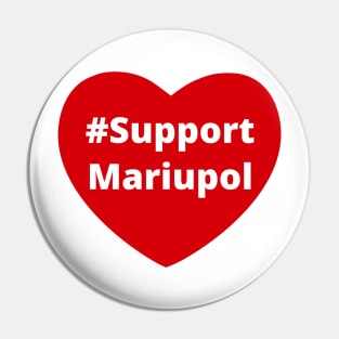 Support Mariupol - Love Hashtag Heart Pin