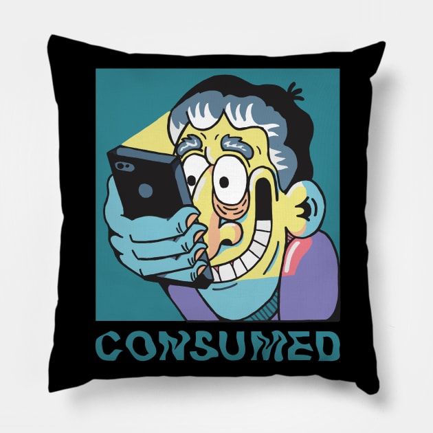 CONSUMED Pillow by nickando