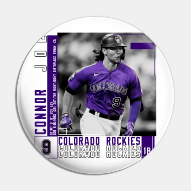 Connor Joe Baseball Edit Tapestries Rockies - Connor Joe - Pin