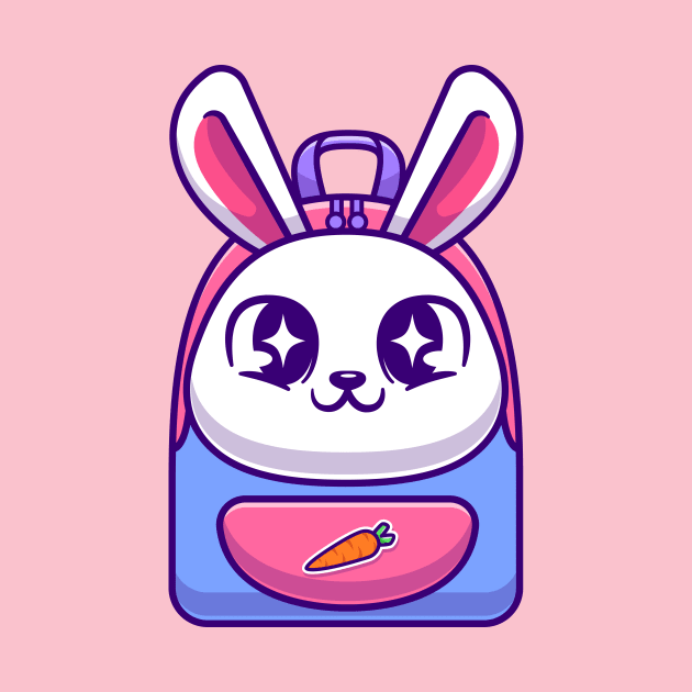 Cute Rabbit Bag Cartoon by Catalyst Labs