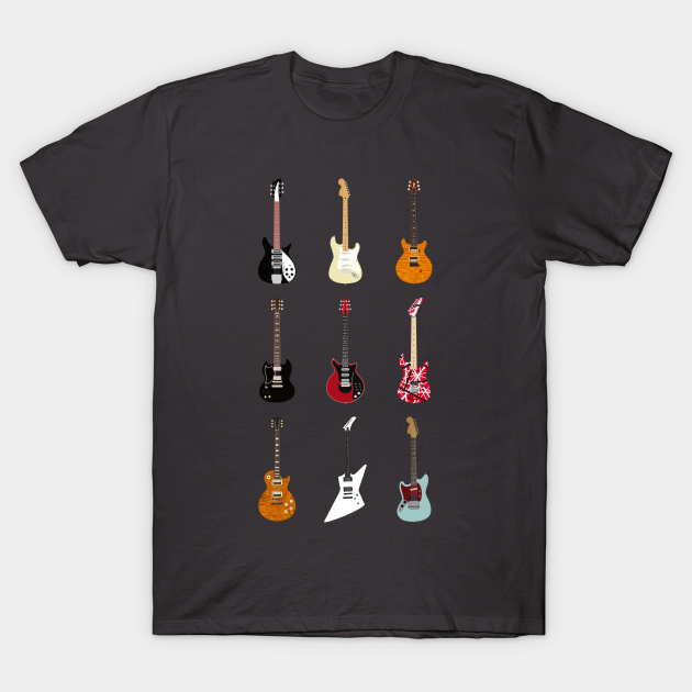 Guitars Of The History Of Rock ✅ - Guitar - T-Shirt