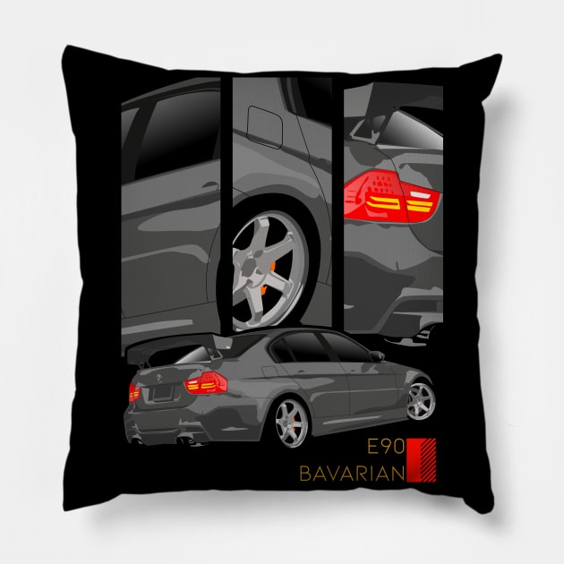 E90 Pillow by BlueRoller