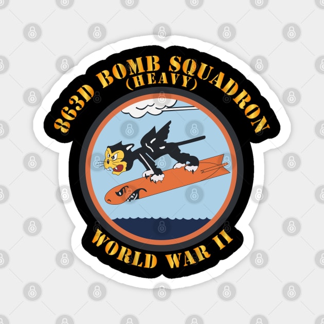 863d Bomb Squadron - WWII Magnet by twix123844