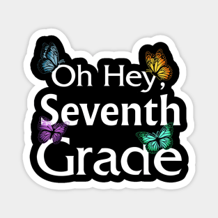 Back To School Seventh Grade Butterfly First Day Of School Magnet