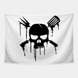 BBQ skull Tapestry