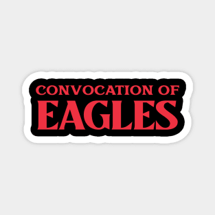 Convocation of Eagles Collective Animal Bird Nouns Magnet