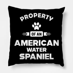 american water spaniel - Property of an american water spaniel Pillow