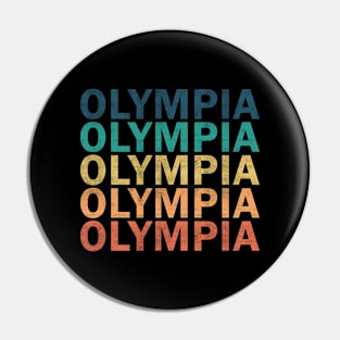 Olympia Name T Shirt - Olympia Vintage Retro Name Gift Item Tee Pin