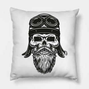 Biker Skull Pillow