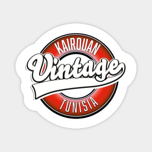 Kairouan tunisia vintage style logo. Magnet