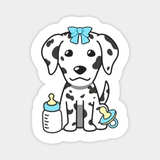 Cute dalmatian is a baby Magnet