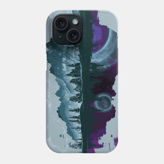 Moon Mountain Phone Case by Jezzibug