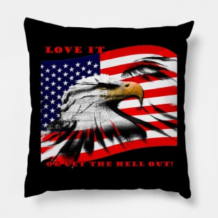 American Flag I Love The USA Pillow