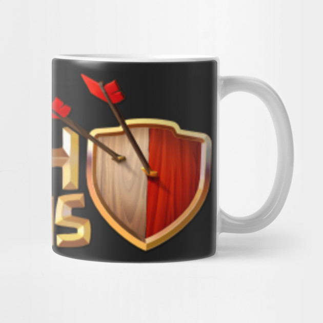 Clash Of Clans Logo Hitam Clash Of Clans Logo Mug Teepublic