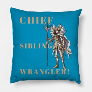 Eldest children wrangle the others Pillow