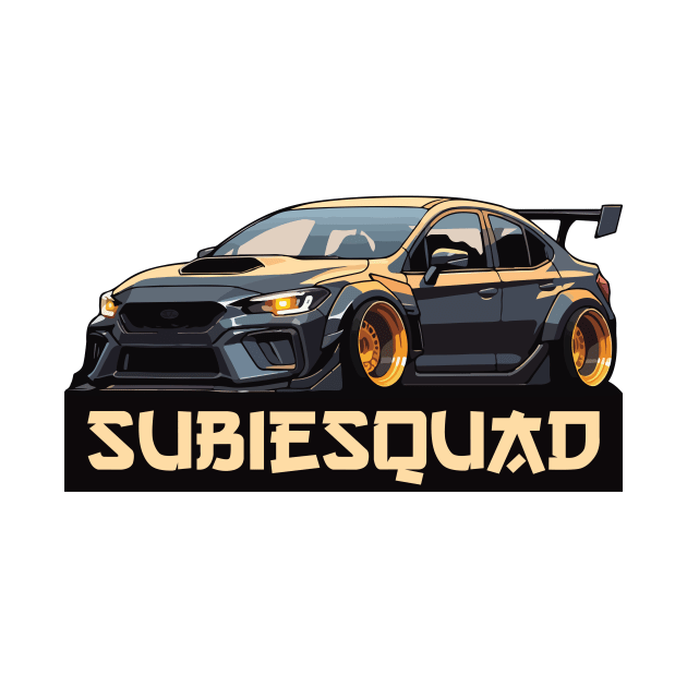 Impreza WRX STI Car Art - Subaru Widebody Modified JDM Car by JDM-Rey