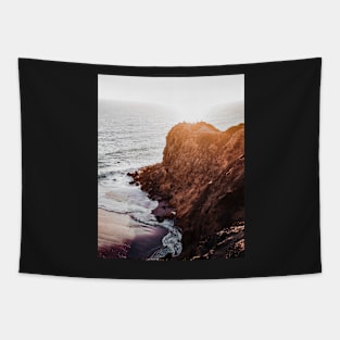 Landscape, Sunset, Nature, Scandinavian art, Modern art, Wall art, Print, Minimalistic, Modern Tapestry