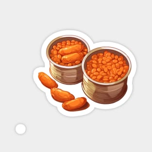 Baked beans in can Magnet