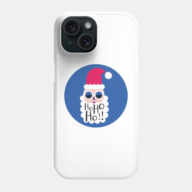 Hohoho Santa Claus Christmas  sunglasses Phone Case by sugarcloudlb-studio