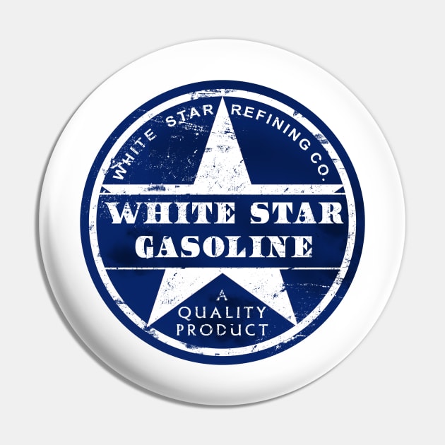 White Star Gasoline Pin by Urbanvintage