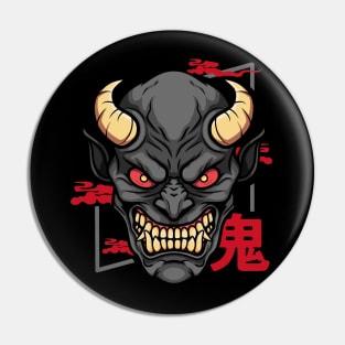 japanease demon oni mask Pin