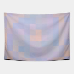 Mosiac of Digital Abstract with Soft Pastel Color Palette Tapestry